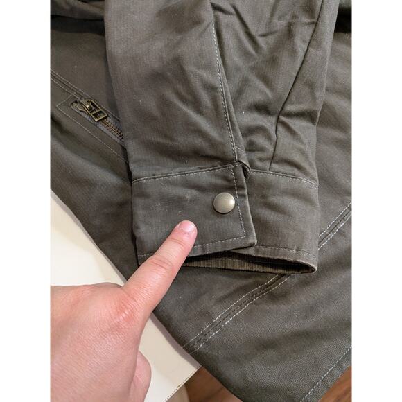 Kuhl Burr Vintage Patina Dye Canvas Jacket Mens Size XL Olive Green Jacket Coat - Picture 12 of 13